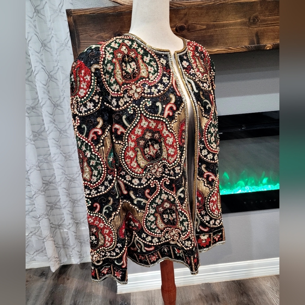 RICHILENE Embroidery Blazer Size 16 Great Condition - Picture 9 of 16